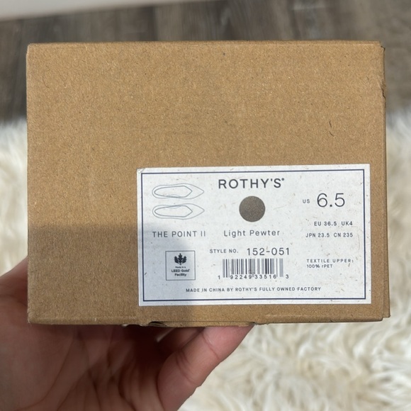 Rothy’s The Point II - Light Pewter - Picture 8 of 8